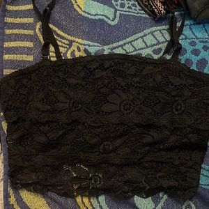 tube or tank floral laced crop top